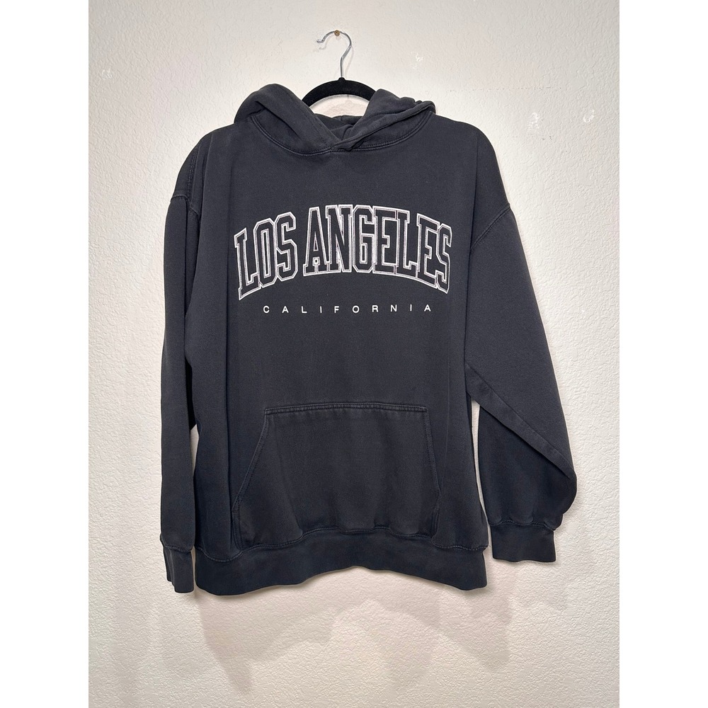 John Galt Los Angeles California Black Hoodie Sweatshirt One size